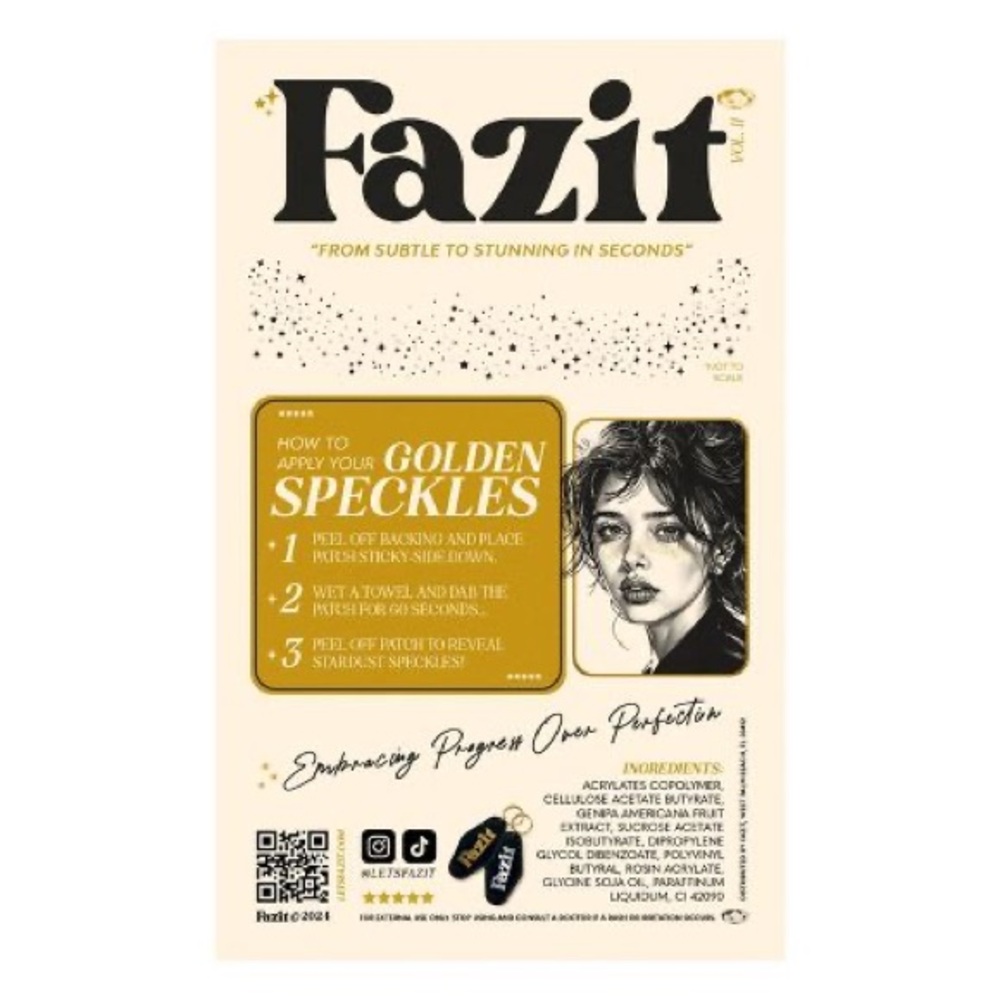 Fazit Gold Glitter Freckle Makeup Patches - Picture 6 of 11